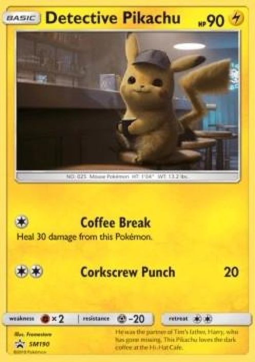 Detective pikachu SM190 EX Kunto EX