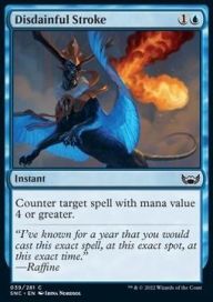 Disdainful stroke