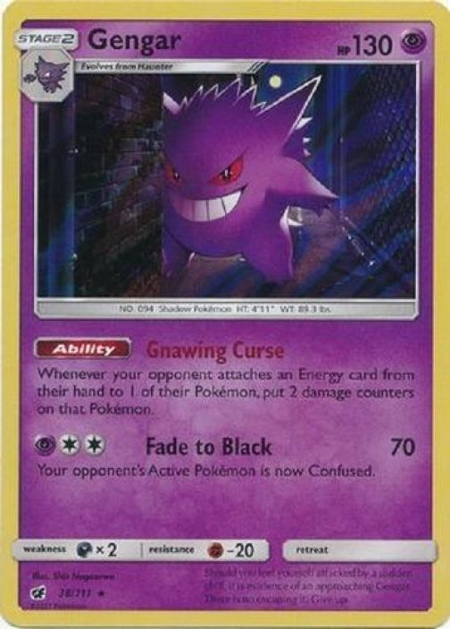 Gengar 38/111 Holo Kunto: Good