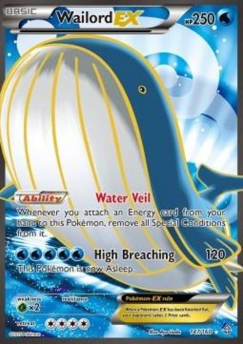 Wailord EX 147/160 Kunto: Light Played