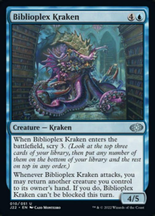 Biblioplex Kraken 010/051 NM Kunto NM