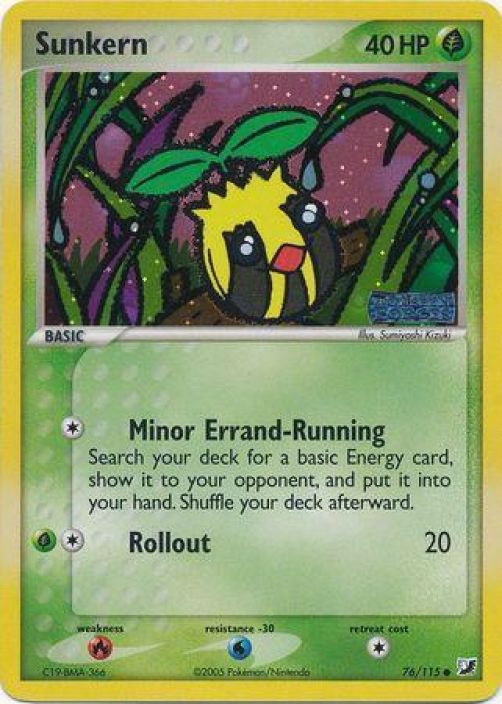Sunkern 76/115 Holo Stamped Kunto: Excellent