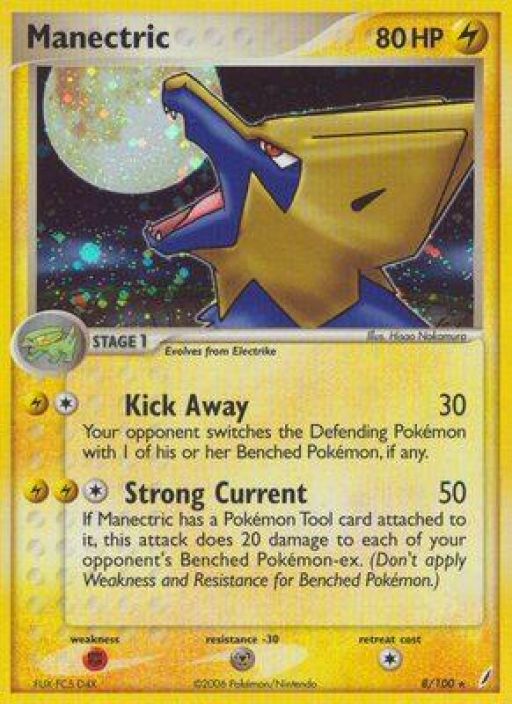 Manectric 8/100 Reverse Holo Kunto LP