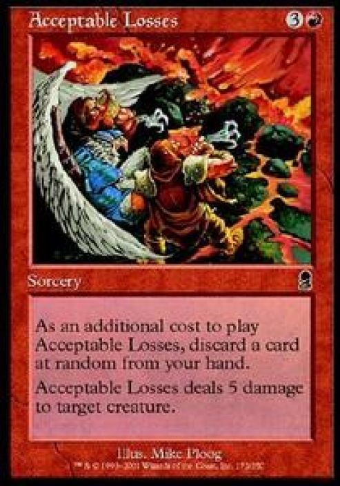 Acceptable Losses Kunto: Excellent