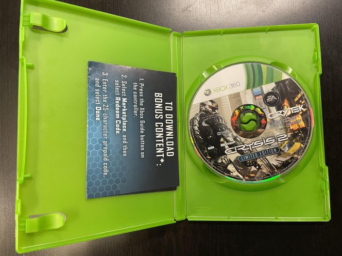 Crysis 2 Limited Edition Loose Kaytetty Xbox360 Ei omia kansi pahveja