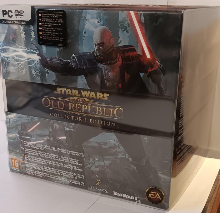 Star Wars Old Republic Collectors Edition Kaytetty PC Sisaltaa: Oma Collectors Laatikko Avaamaton Darth