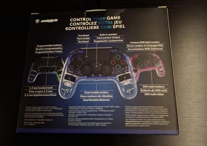 Gamepad RGB 4 PS4 Ohjain tuotekuva 1