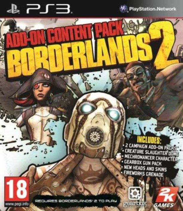 Borderlands 2 Add On Content Pack kaytetty PS3