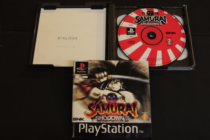 Samurai Shodown Kaytetty PS1 CIB - SNK - hyva kunto