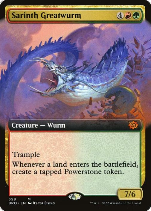 Sarinth Greatwurm Foil Kunto: Near Mint