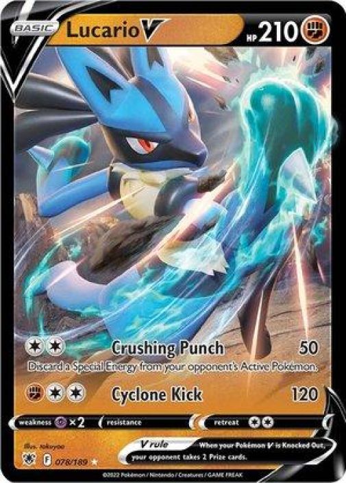 Lucario V 078/189 Kunto: Damaged