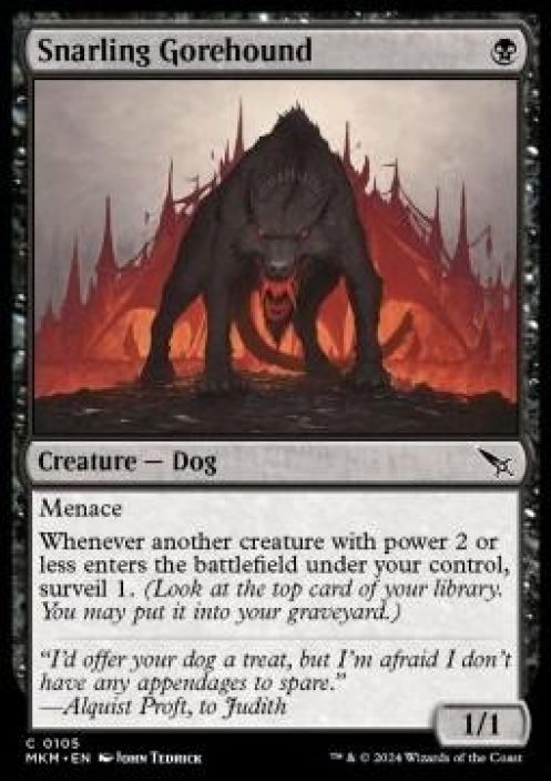 Snarling Gorehound Kunto: Near Mint