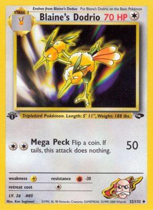 Blaine's Dodrio 32/132 Kunto DMG