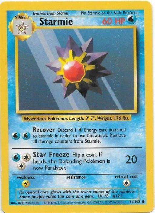 Starmie 64/102 Kunto: NM