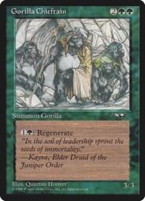 Gorilla Chieftain Kunto: Light Played