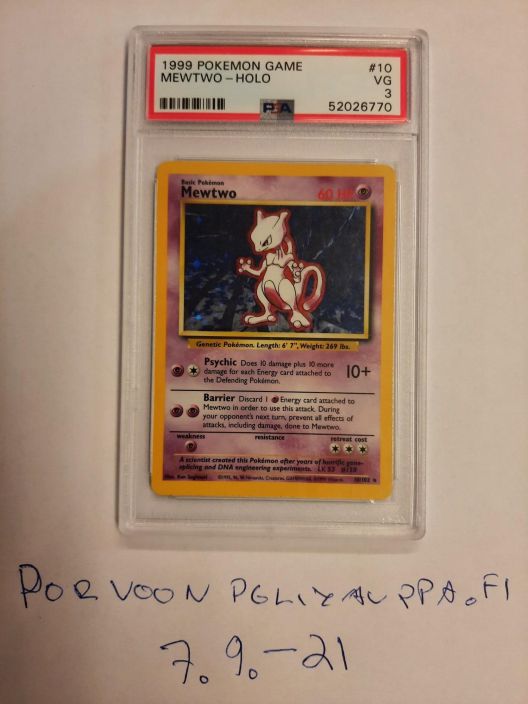 MEWTWO-HOLO UNLIMITED PSA 3 PSA 52026770