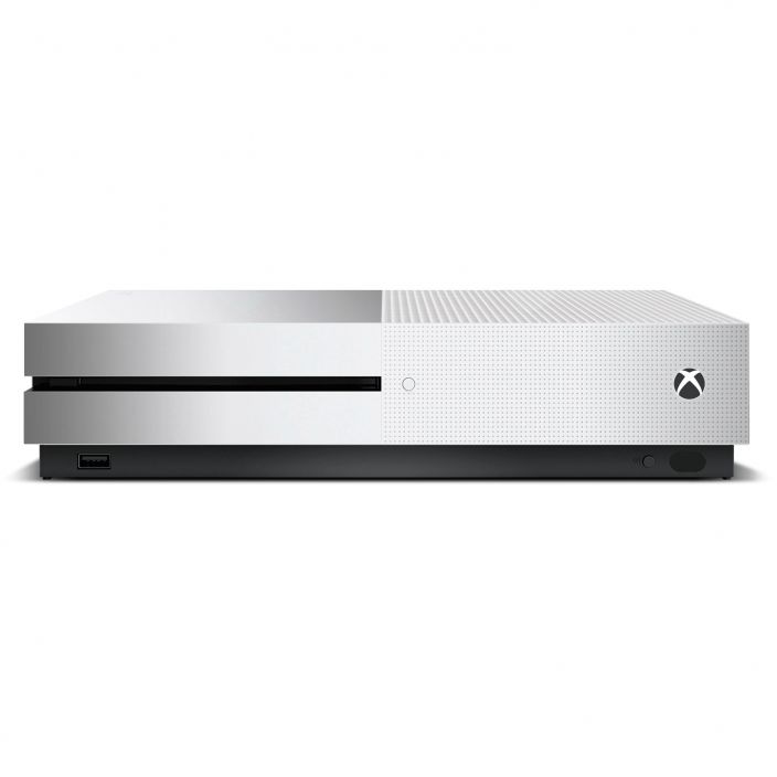 Xbox One S 1TB GB valkoinen kaytetty Ei ohjainta, vain virtajohto mukana