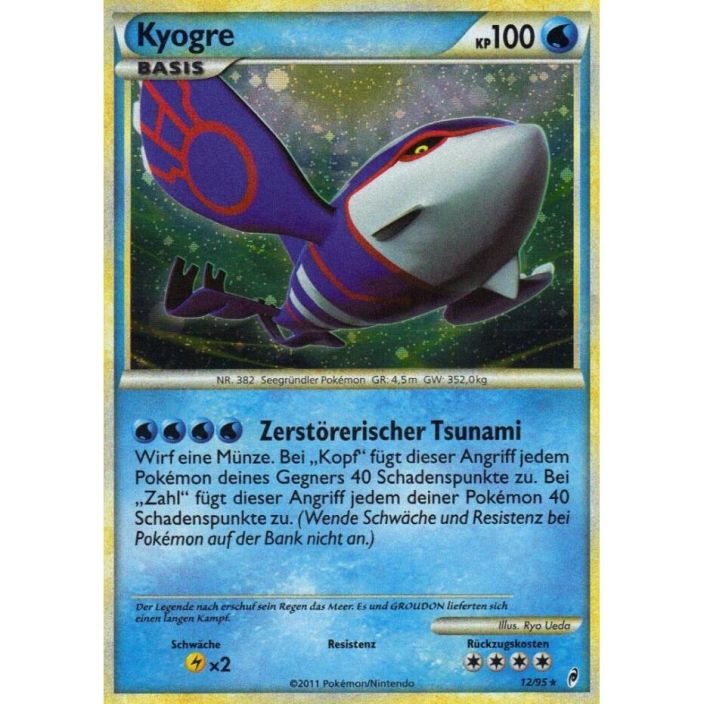 Kyogre 12/95 Kunto: Light Played