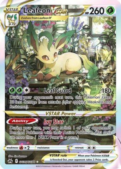 Leafeon VSTAR GG53/GG70 Kunto: Good