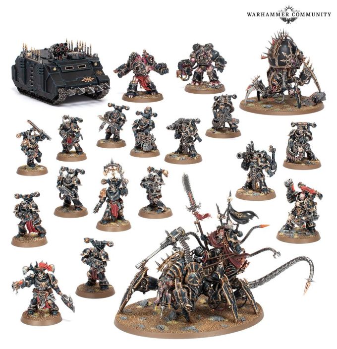 40K Chaos Space Marines Battleforce: Hellforged Warband