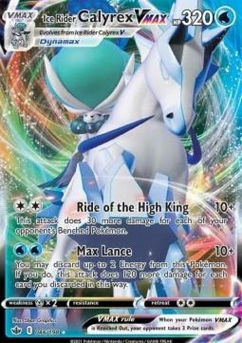 Ice rider CalyrexVmax Kunto: Near mint