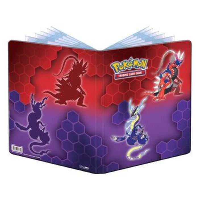 Ultra Pro Pro-kansio Pokemon 9-Pocket Portfolio Miraidon &amp; Koraidon 10 sivua mahtuu yksittain 90, tupla