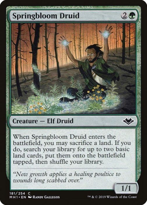 Springbloom Druid 181/254C NM Kunto NM