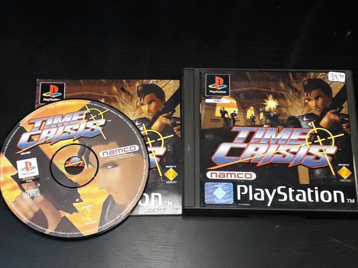 Time Crisis kaytetty PS1 manuaali ja kannet hienossa kunnossa