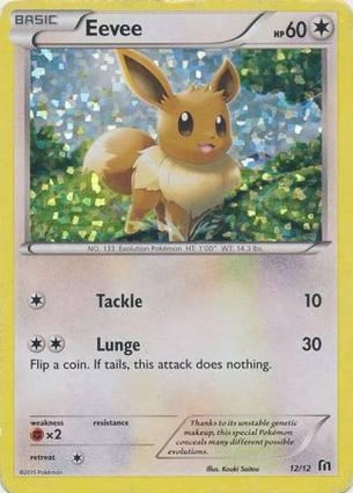 Eevee 12/12 Holo Kunto: Played