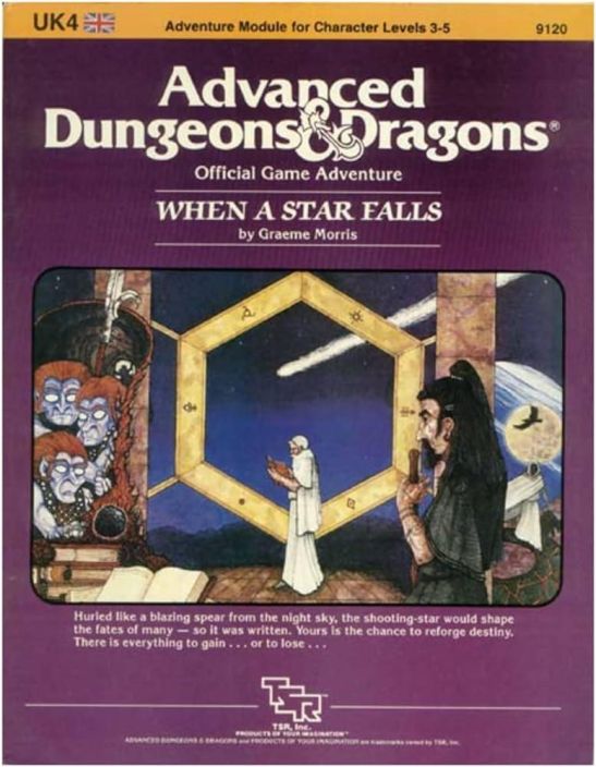 Advanced Dungeons &amp; Dragons Official Game Adventure - When a Star Falls Huom! Adventure module for Character Levels 3-5