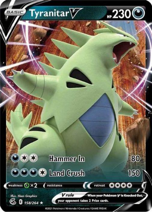 Tyranitar V 158/264 Kunto: Excellent