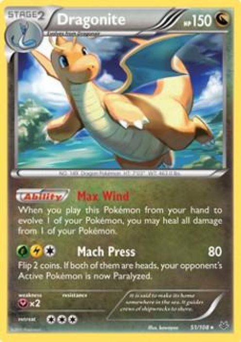 Dragonite 51/108 Kunto: Damaged