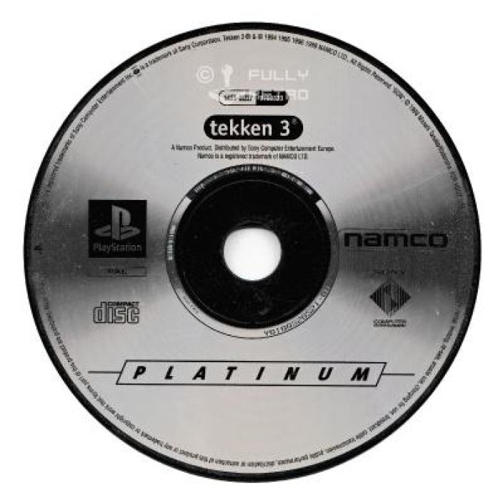 Tekken 3 Kaytetty PS1 ei kansipahvia, manuaali loytyy