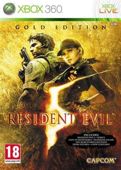 Resident Evil 5 gold edition Loose kaytetty XBOX 360 ilman alkuperaisia pahveja