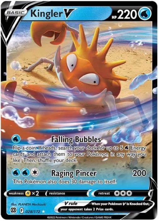 Kingler V 028/172 Kunto: Near Mint (NM)