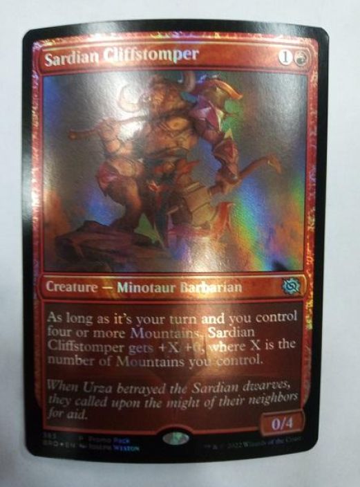 Sardian Cliffstomper foil kunto: near mint 