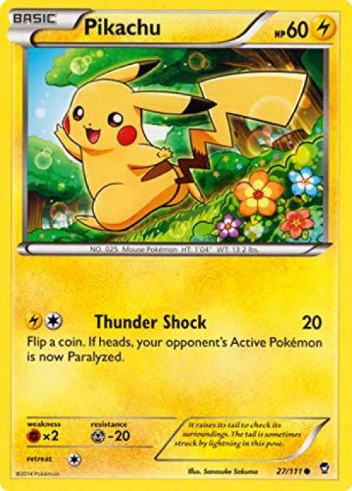 Pikachu 27/111 Kunto: Near Mint