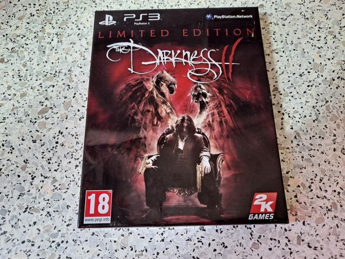 The Darkness II limited edition Metalli kannet kaytetty PS3 M etalli kannet
