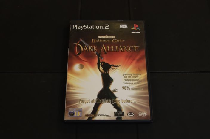 Baldur's gate Dark alliance kaytetty PS2 Manuaali ja mainos materiaalit