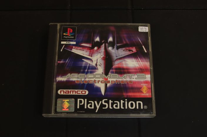 ACE COMBAT 3 Electrousphere kaytetty PS1 Manuaali loytyy