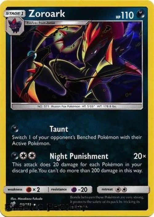 Zoroark 91/181 Holo Kunto: NM