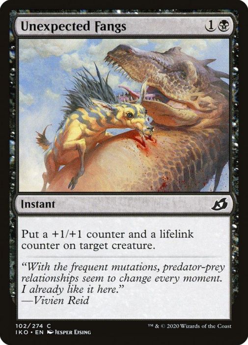 Unexpected Fangs 102/274C Kunto NM