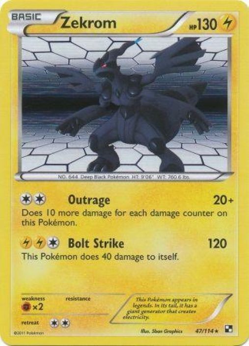 Zekrom BW005 Promo Holo Kunto: Good