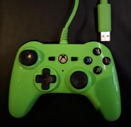 Xbox 360 Langallinen vihreä ohjain käytetty
