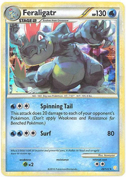 feraligatr 20/123 holo Kunto: DMG