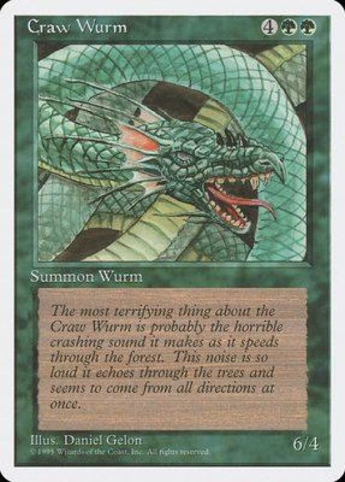 Craw Wurm Kuvaus: Near Mint