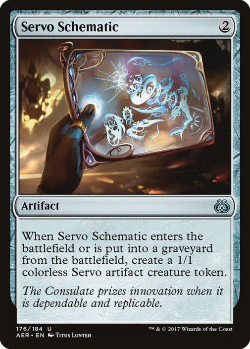 Servo Schematics Foil Kunto: Near Mint