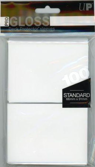 Ultra Pro Standard Sleeves Gloss White 100 sleeves