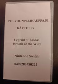 Legend of Zelda Breath of the Wild Loose Käytetty Switch