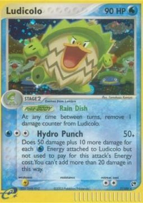 Ludicolo 7/100 Kunto: DMG (taitos vasen yla ja ala kulmassa)